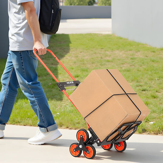 Vevor Collapsible Transport Trolley for Load Weight up to 54kg in Gray Color