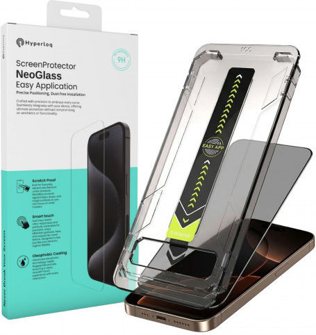 Hyperloq Neoglass Privatsphäre Gehärtetes Glas (iPhone 16)