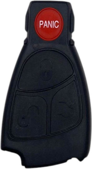 A-Lock Car Key Shell with Blade with 3 Buttons for Mercedes Benz