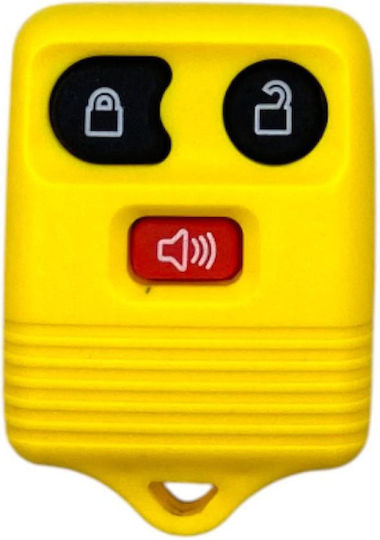 Car Key Shell with Blade with 3 Buttons for Ford