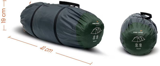Easy Camp Σκηνή Camping Τούνελ Ορειβασίας Πράσινη με Διπλό Πανί 3 Εποχών για 4 Άτομα Αδιάβροχη 3000mm 405x235x120εκ.