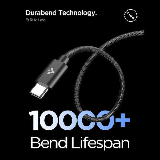 Spigen Φορτιστής GaN με Θύρα USB-C και Καλώδιο USB-C - USB-C 45W Power Delivery Μαύρος (ArcStation Essential)