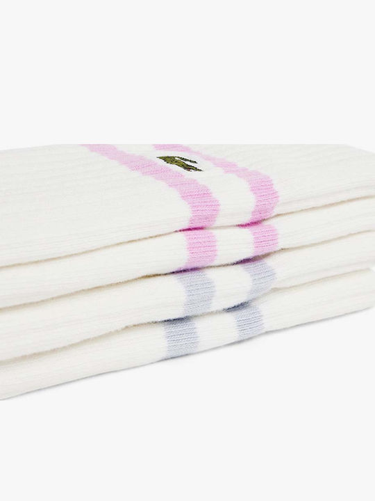 Lacoste Men's Patterned Socks Offwhite 2Pack