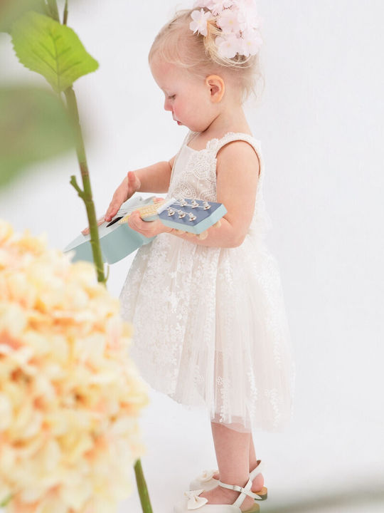 Bambolino Zoe Weißes Taufkleid aus Spitze