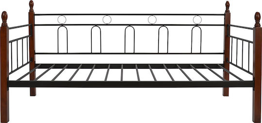 Reven Καναπές Κρεβάτι Μονό για Στρώμα 90x190cm Μαύρο Reven Καναπές Κρεβάτι Μονό για Στρώμα 90x190cm Μαύρο