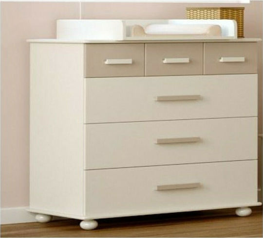 Patty Baby Dresser With 4 Drawers White 86x96x50cm