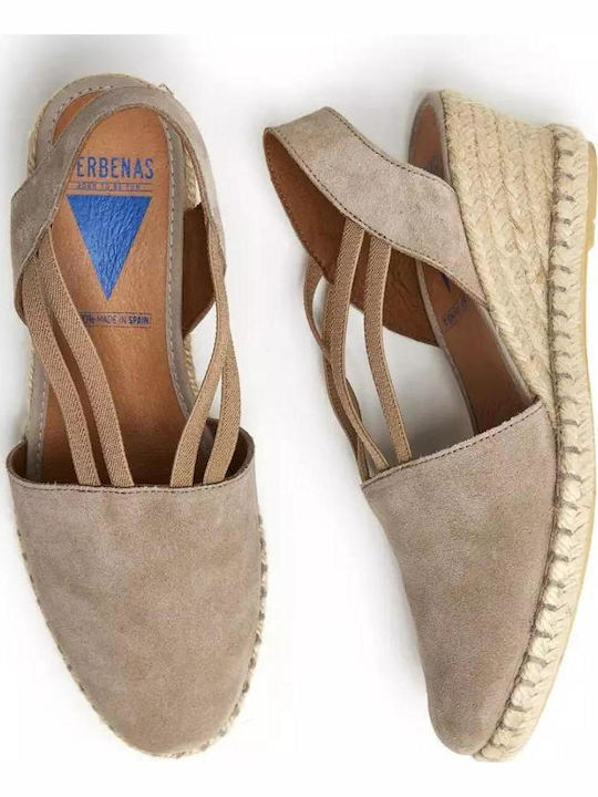 Piedra Suede Γυναικείες Εσπαντρίγιες σε Μπεζ Χρώμα
