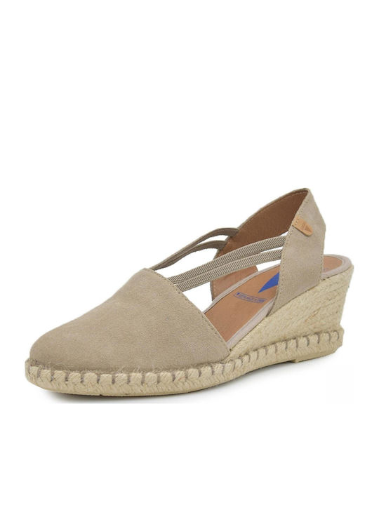 Piedra Suede Γυναικείες Εσπαντρίγιες σε Μπεζ Χρώμα