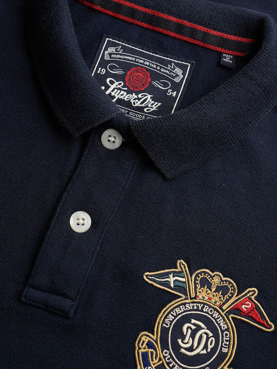 Polo Short Sleeve Navy Blue Blouse