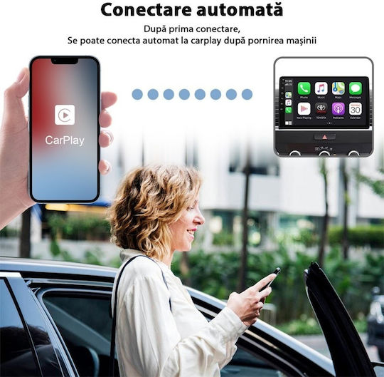 Wireless Adapter Ctht-020-2 Apple Carplay Iphone Ios 10+ Usb-type C Dongle 5g Wifi Bluetooth Automatic Connection White