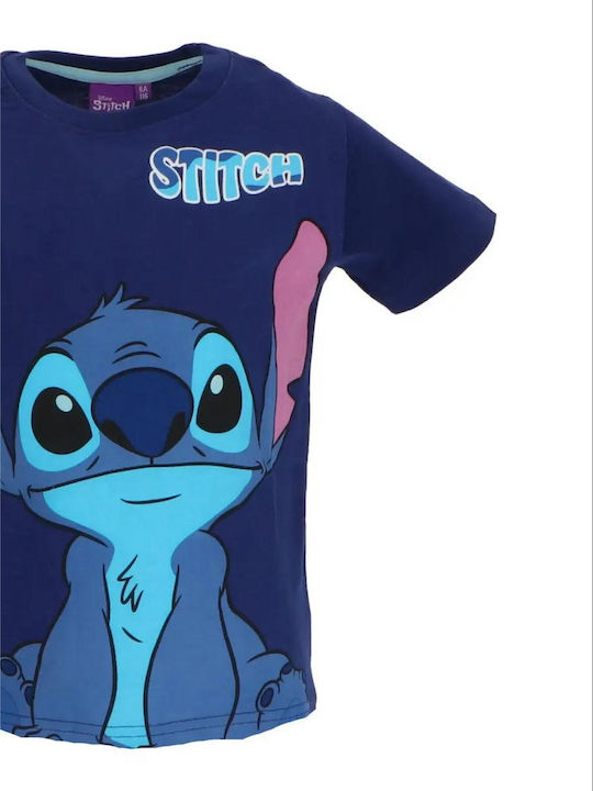 Kinderoberteile Kurzärmelig Blau Stitch