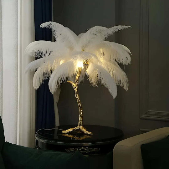 Alista Home Lampă de Masă pentru Soclu E27 cu Abajur Alb și Bază