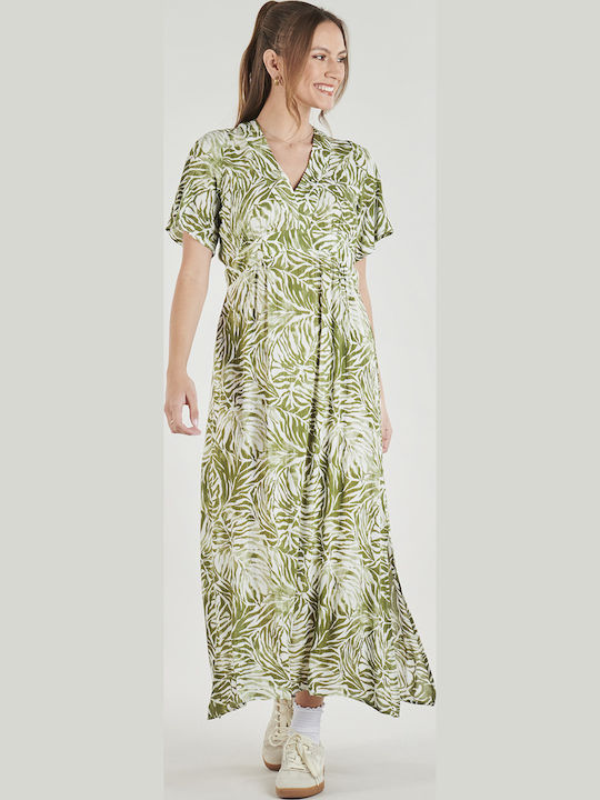 Ro W Sommer Maxi Kleid Khaki