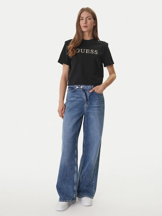 Bluză Damă Crop Tricou Negru