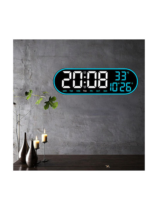 Zola Tischuhr Digital LED Kunststoff mit Wecker Schwarz