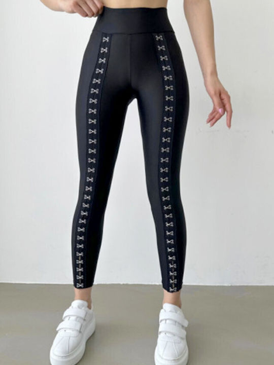 Training Damen Leggings Formendefinition Schwarz