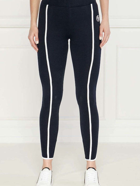 Damen Leggings Hohe Taille Marineblau
