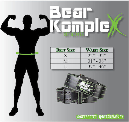 Centură din Piele Bear Komplex Big Boi Buckle