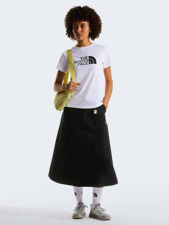 Bluza Damă Bumbac Mâneci Scurte Alb