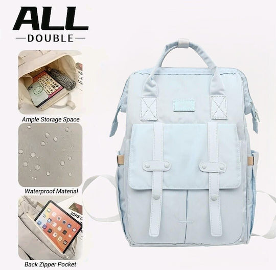 Zola Wickeltasche Rucksack Blau 40x30x15cm