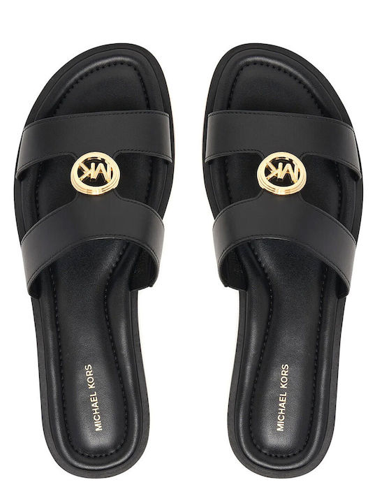 Damen Flache Schwarze Sandalen