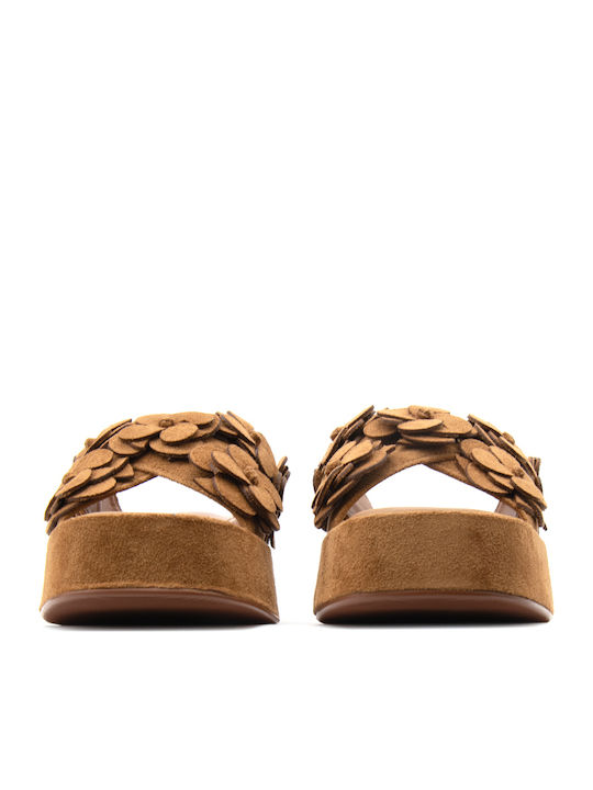 Γυναικεία Σανδάλια Flatforms Ταμπά