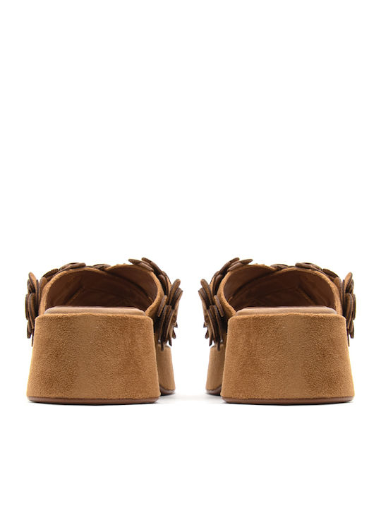 Γυναικεία Σανδάλια Flatforms Ταμπά