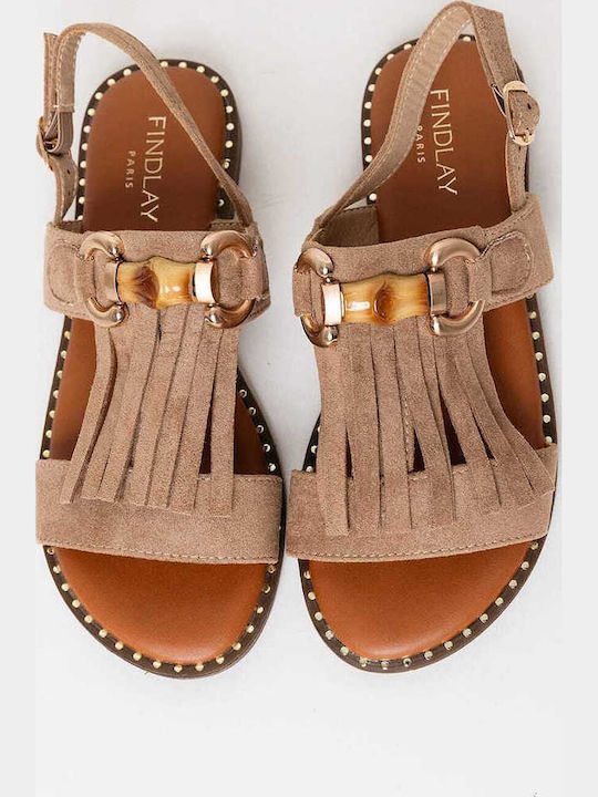Women's Flat Sandals Beige