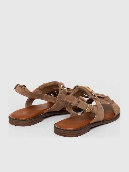 Women's Flat Sandals Beige