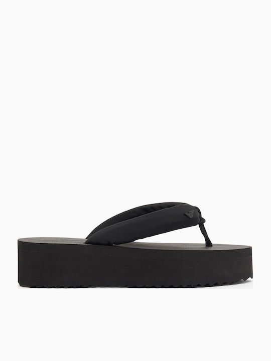 Women's Summer Platforms In Slipper Style Black