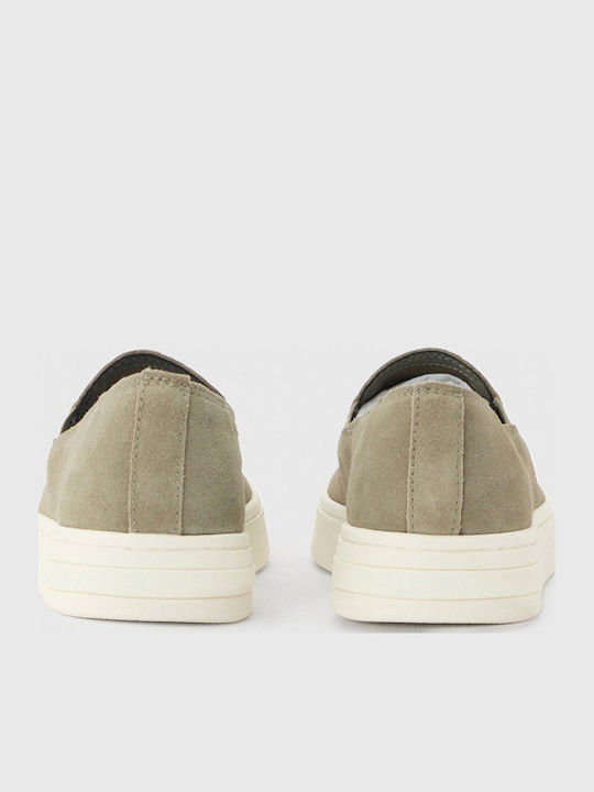 Leder Herren Slip-Ons Grüne