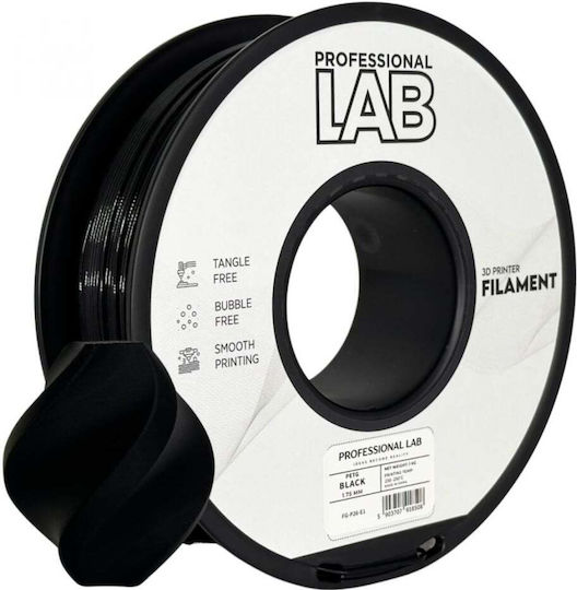 Professional Lab PETG 3D Drucker Filament 1,75mm Schwarzes 1kg