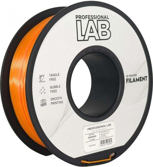 Professional Lab HS-PLA 3D Drucker Filament 1.75mm Orange 1kg