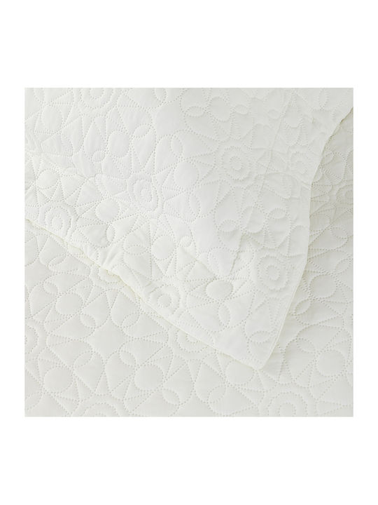 Nima Calla Σετ Κουβερλί Υπέρδιπλο Microfiber Ivory 240x260cm 3τμχ