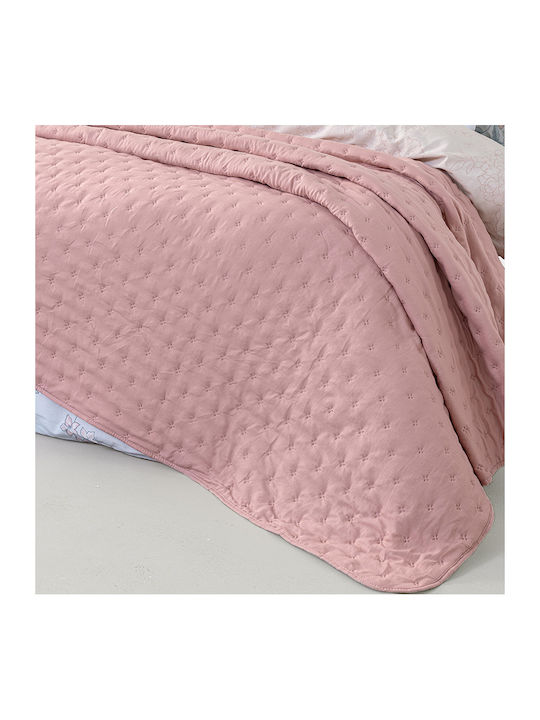 Nima Clay Σετ Κουβερλί Μονό Microfiber Clay Apple Pink 160x240cm