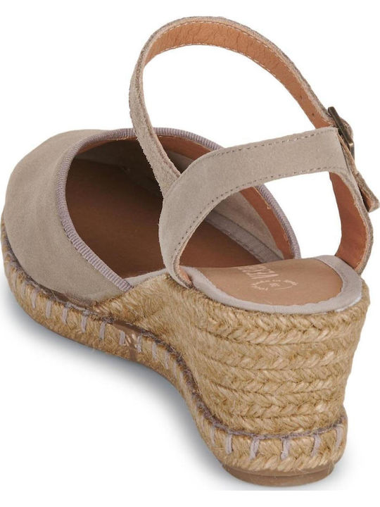 Serraje Women's Platforms in Espadrille Style Beige