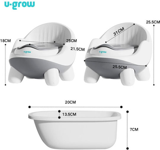 U-Grow Toaletă Portabilă Pentru Copii Portocalie