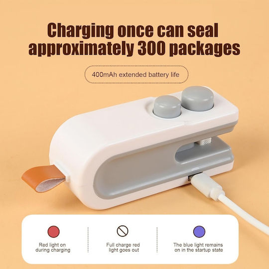 Mini Sealing Machine Gray 9.5x3.5x3.5cm Magnetic Base
