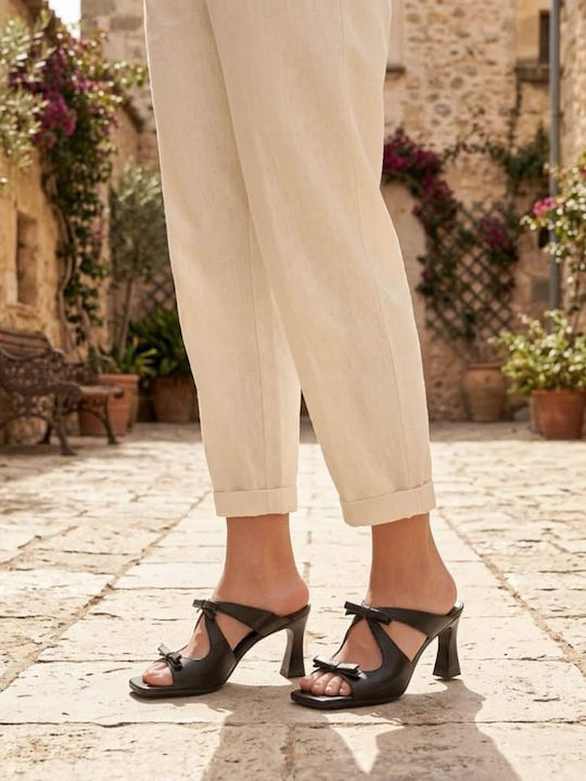 Leather Sandals Black