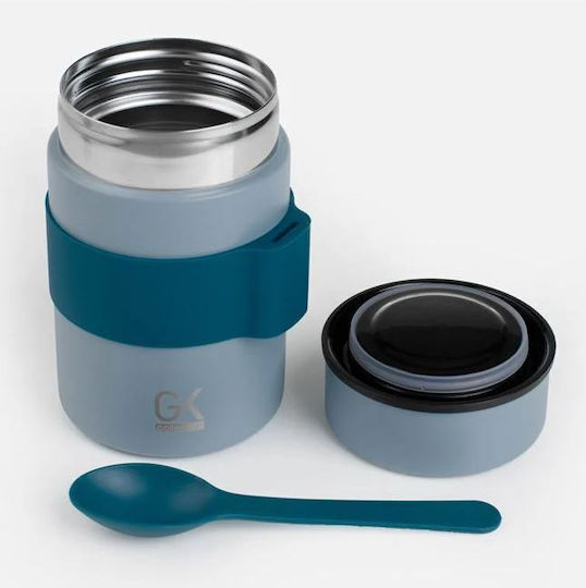 Δοχείο Φαγητού Inox Θερμός Μπλε 450ml