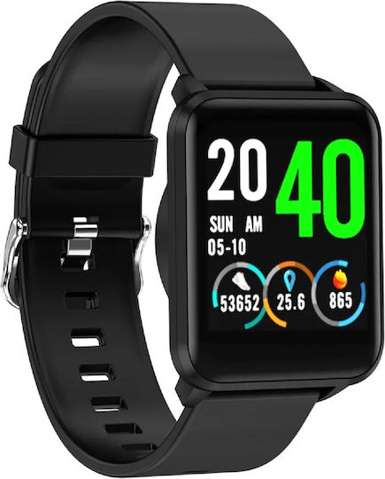 Bemi Kix Smartwatch cu Pulsometru (Negru)