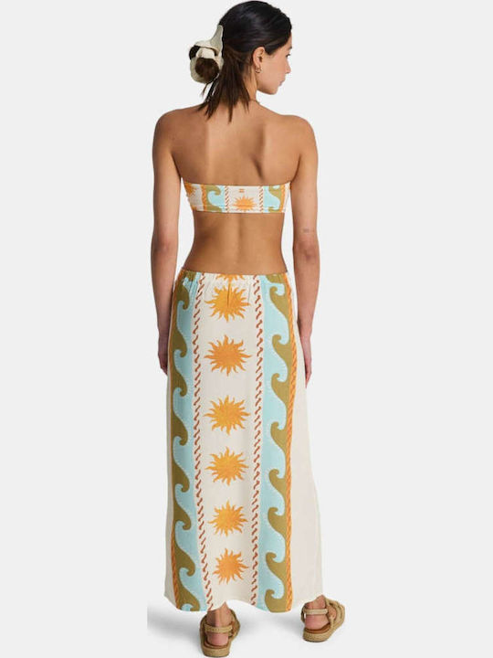 High Waist Maxi Skirt White
