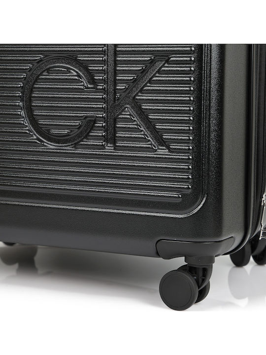 Calvin Klein Horizon Large Hard Suitcase Black with 4 Wheels