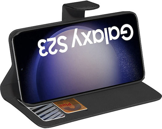 Pedea Pedea Handyhüllen Synthetisches Leder Schwarz für Galaxy S23 FE