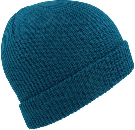 Unisex Beanie Strickmütze in Türkis Farbe