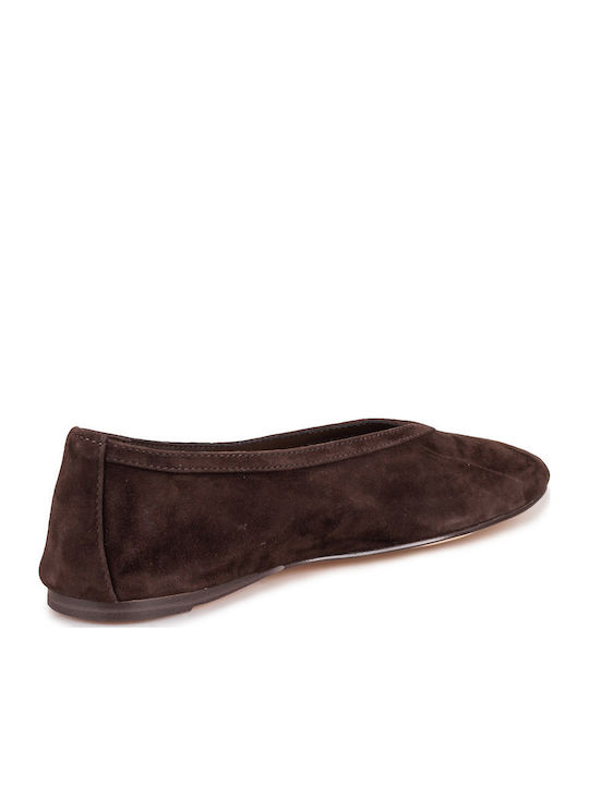 Women's Ballerina Shoes in Brown Colour