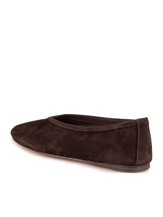 Women's Ballerina Shoes in Brown Colour