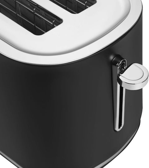 Kraft & Dele Toaster 2 Schlitze 1000W Schwarze