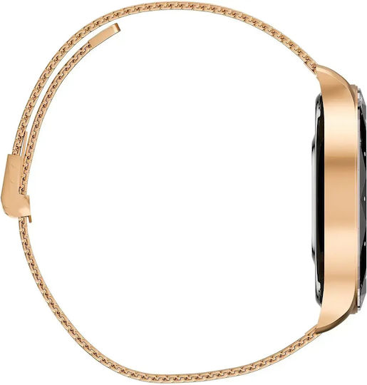 MaxCom MaxCom Stainless Steel 44mm Waterproof Smartwatch with Heart Rate Monitor Gold