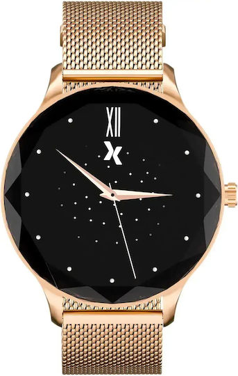 MaxCom MaxCom Stainless Steel 44mm Waterproof Smartwatch with Heart Rate Monitor Gold